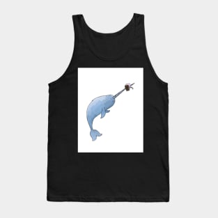 Narwhal with Cake - Happy Birthday Tank Top